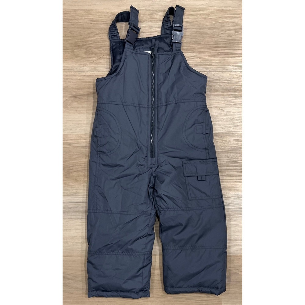 OshKosh Snow Ski Bib Pants‎ Gray Unisex Size 4T